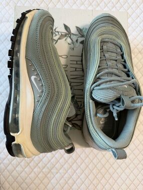 Nike Air Max 97 in Sage Green and Cream